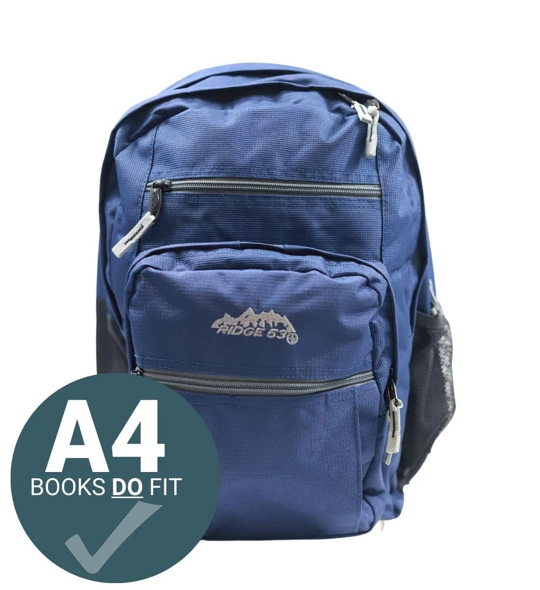 ■ Ridge 53 - College Backpack - Navy and Grey