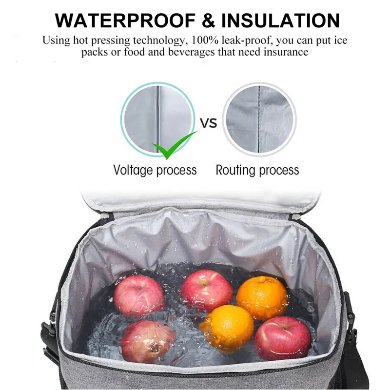 15L Insulated Thermal Cooler Lunch Bag- Wb- 62