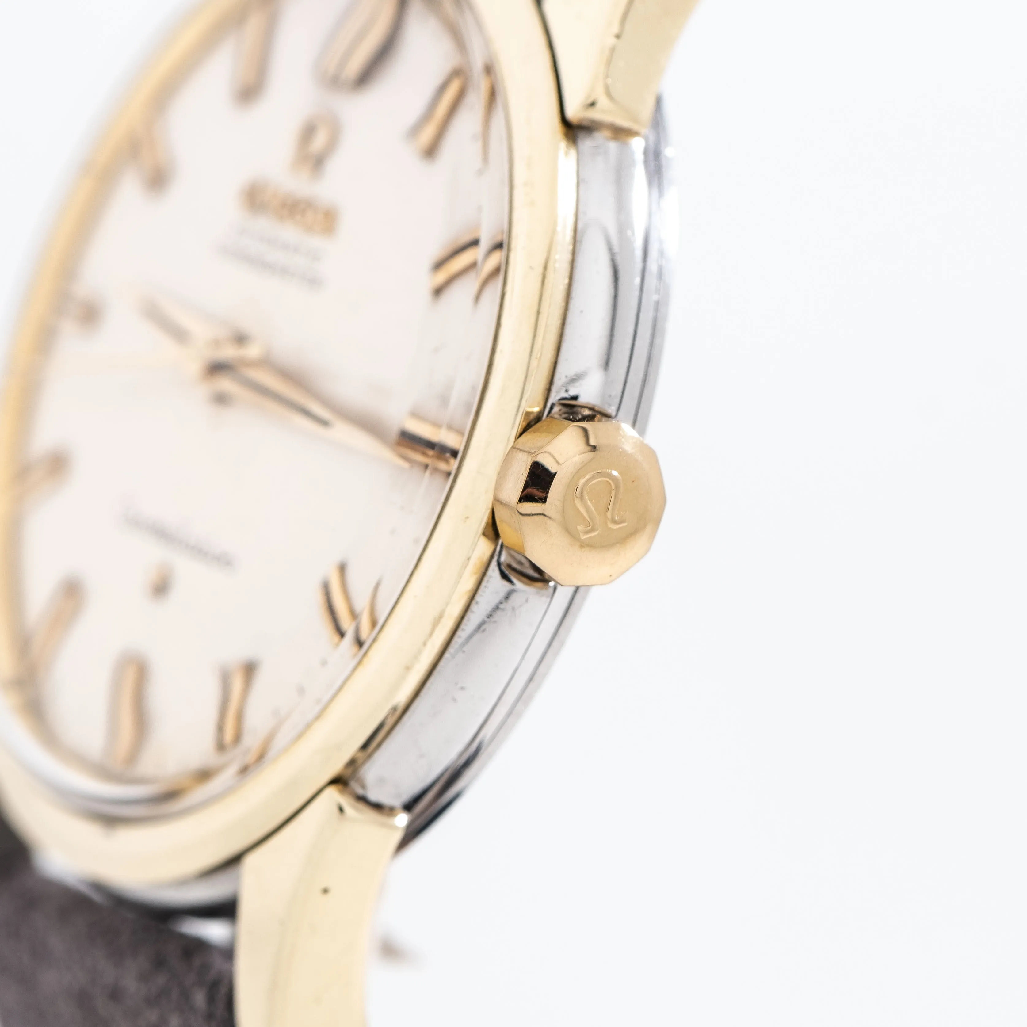 1959 Vintage Omega Constellation Ref. 14381 6 SC in 14k Yellow Gold & Stainless Steel (# 14440)