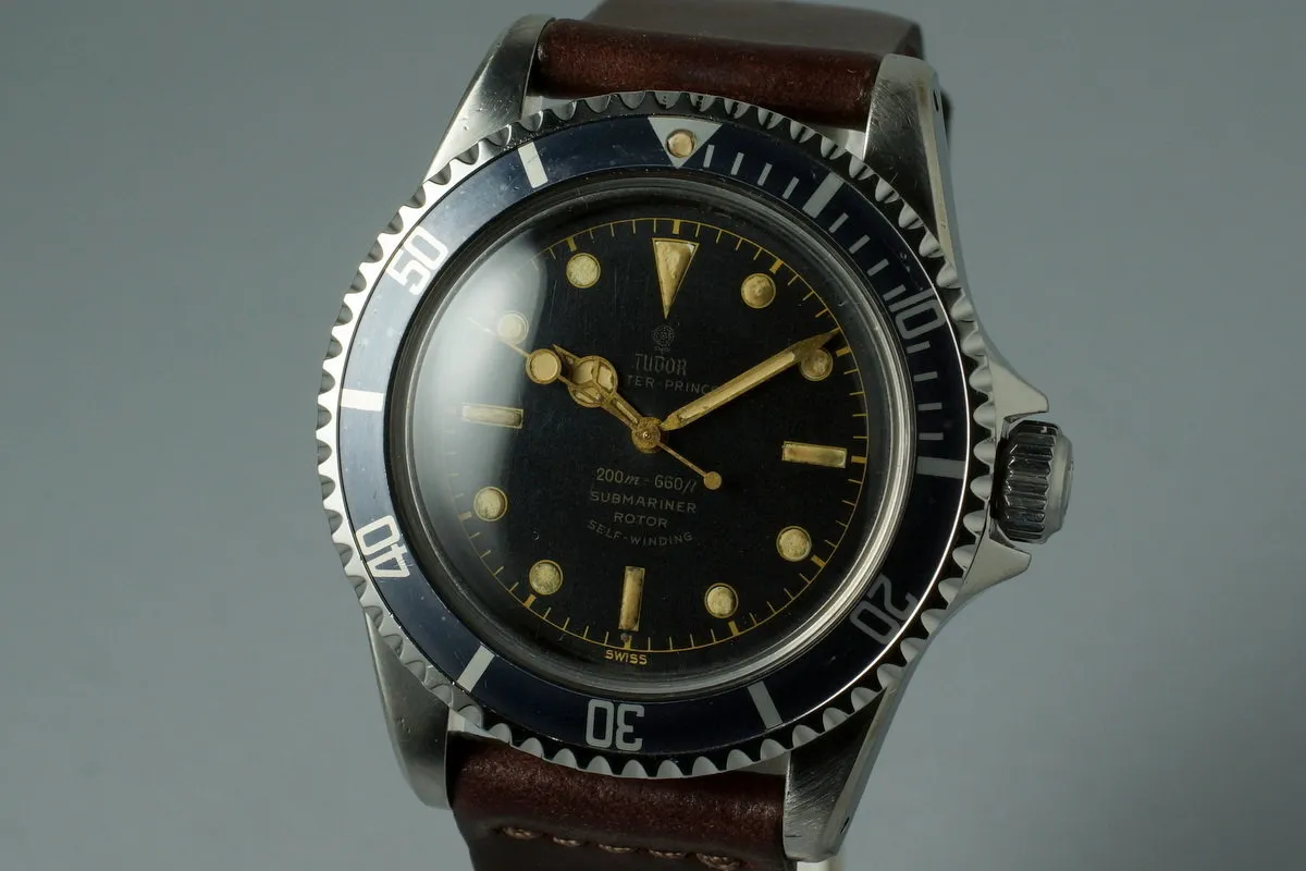 1961 Tudor Submariner 7928 PCG Gilt Chapter Ring Exclamation Dial