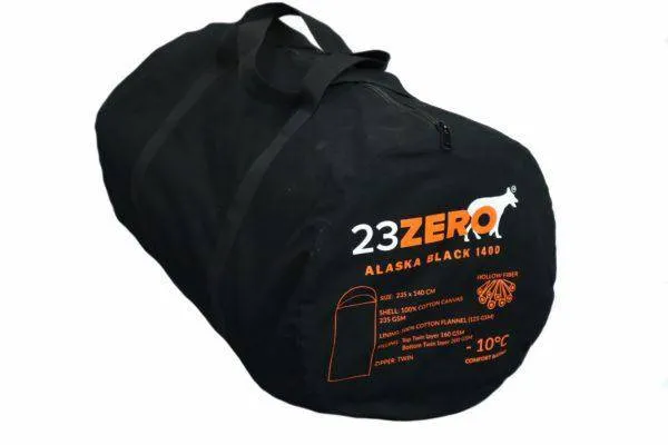 23Zero Alaska Black Sleeping Bag 1600 -10c