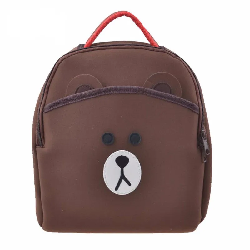 28cm Cartoon Bear Neoprene Kindergarten Backpack - Free Shipping