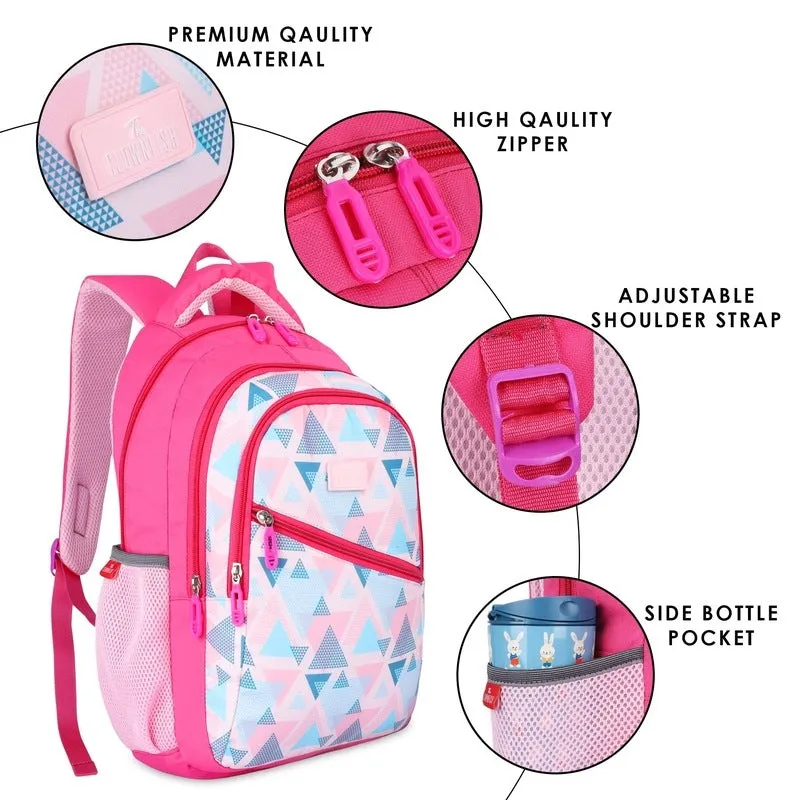 30 L School Backpack with Pencil Pouch | Lightweight, Durable | Multi-compartment | Light Blue