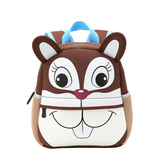 3D Animal Children Backpacks  Girl Boy