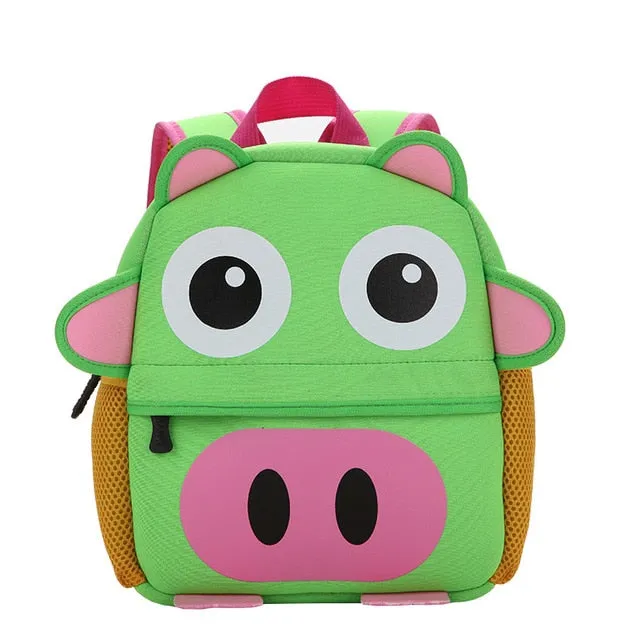 3D Animal Children Backpacks  Girl Boy