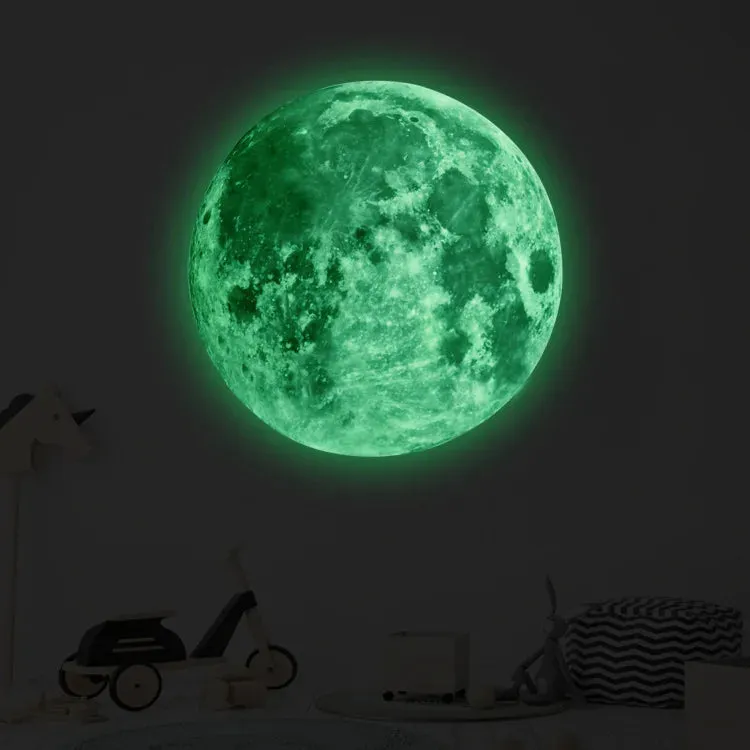 3D luminous moon wall sticker glowing in the dark