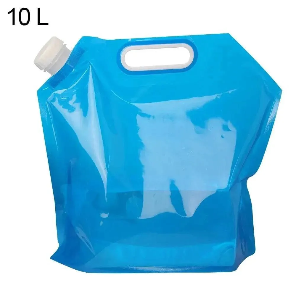 5/10L Portable Water Bag Folding Bucket Water Container Jug Bottle Pouch Outdoor Travel Camping with Handle Camping Supplies