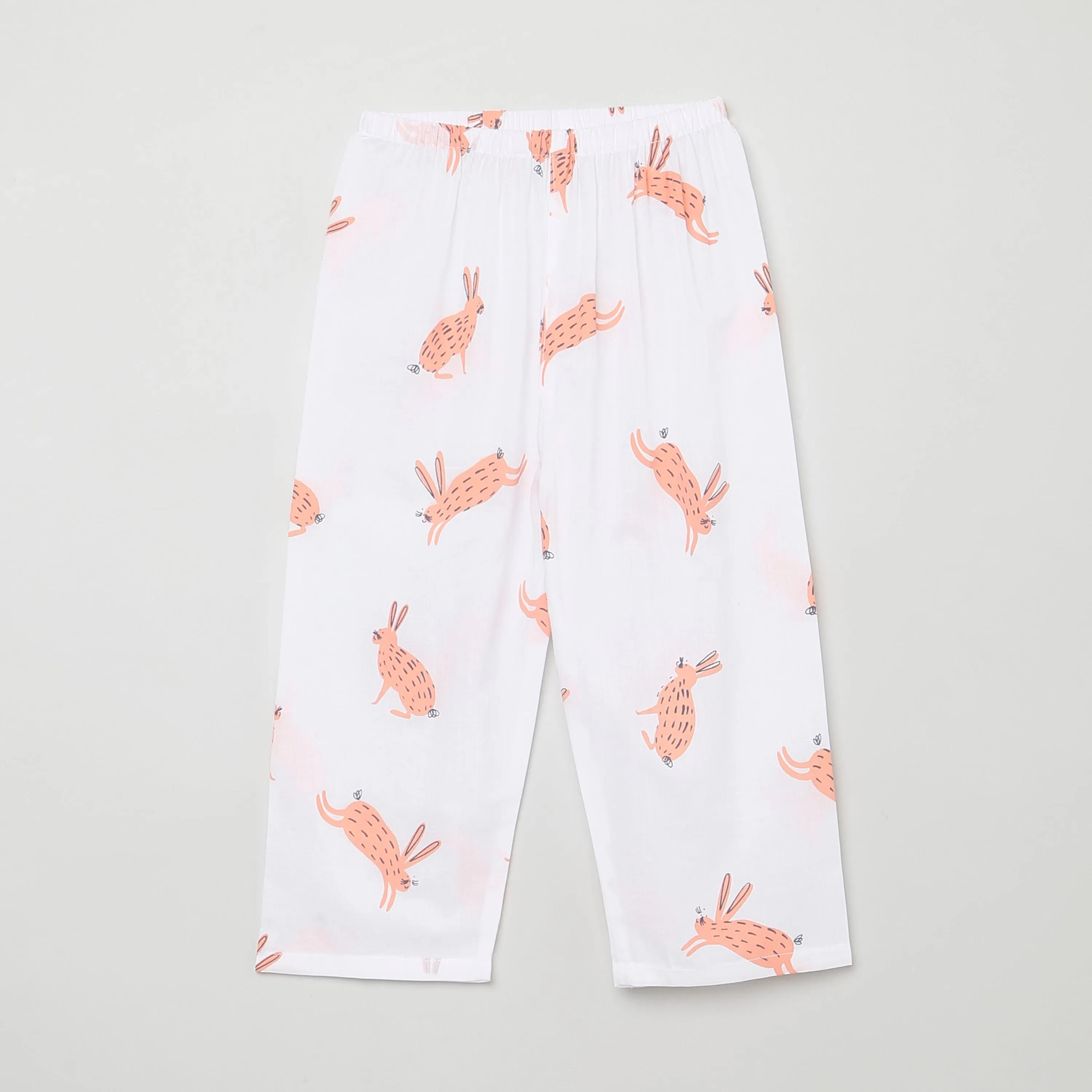 A Down of Hares'- Unisex Kurta Pyjama Set for Kids