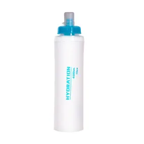 AFISHTOUR TPU Outdoor Sports Soft Water Bag Marathon Water Bottle Folding Water Bag, Capacity: 400ml (Transparent)