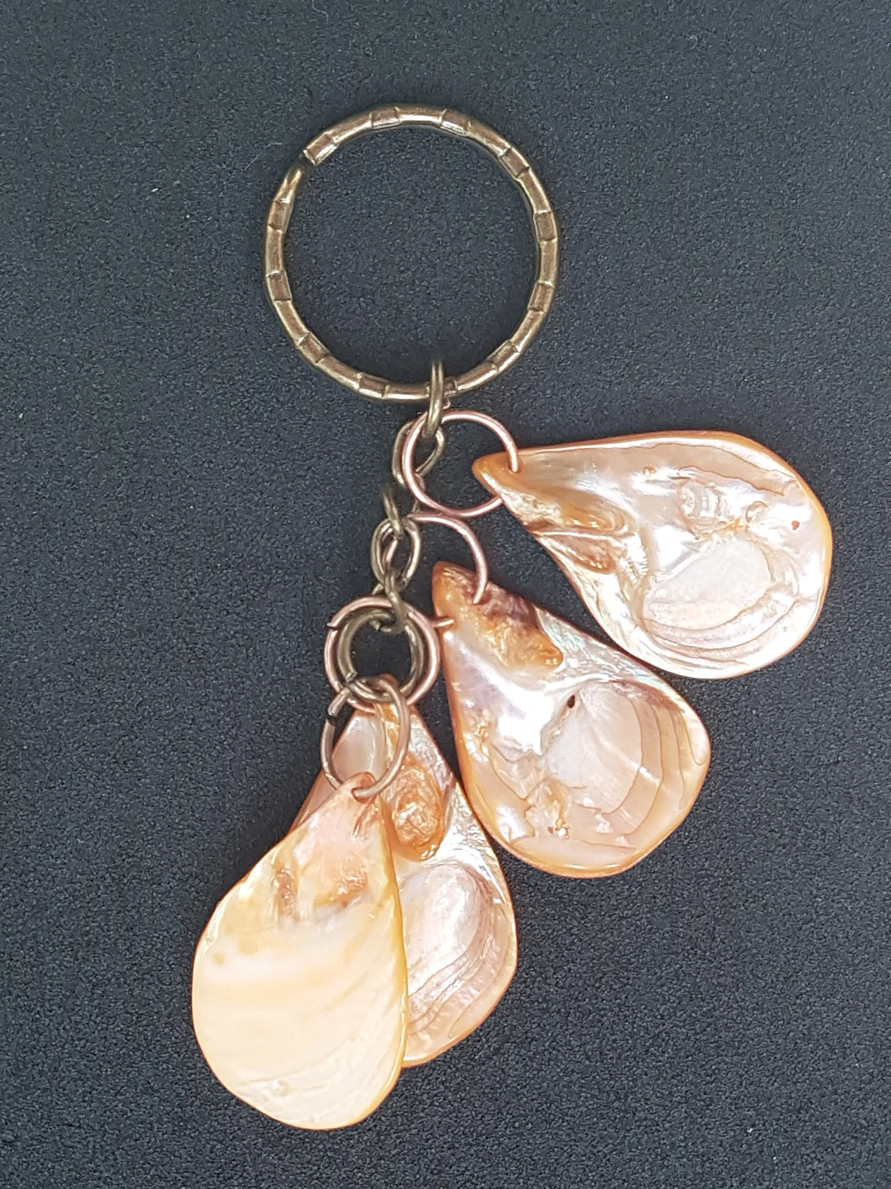 Apricot Shells Keychain Bag Charm