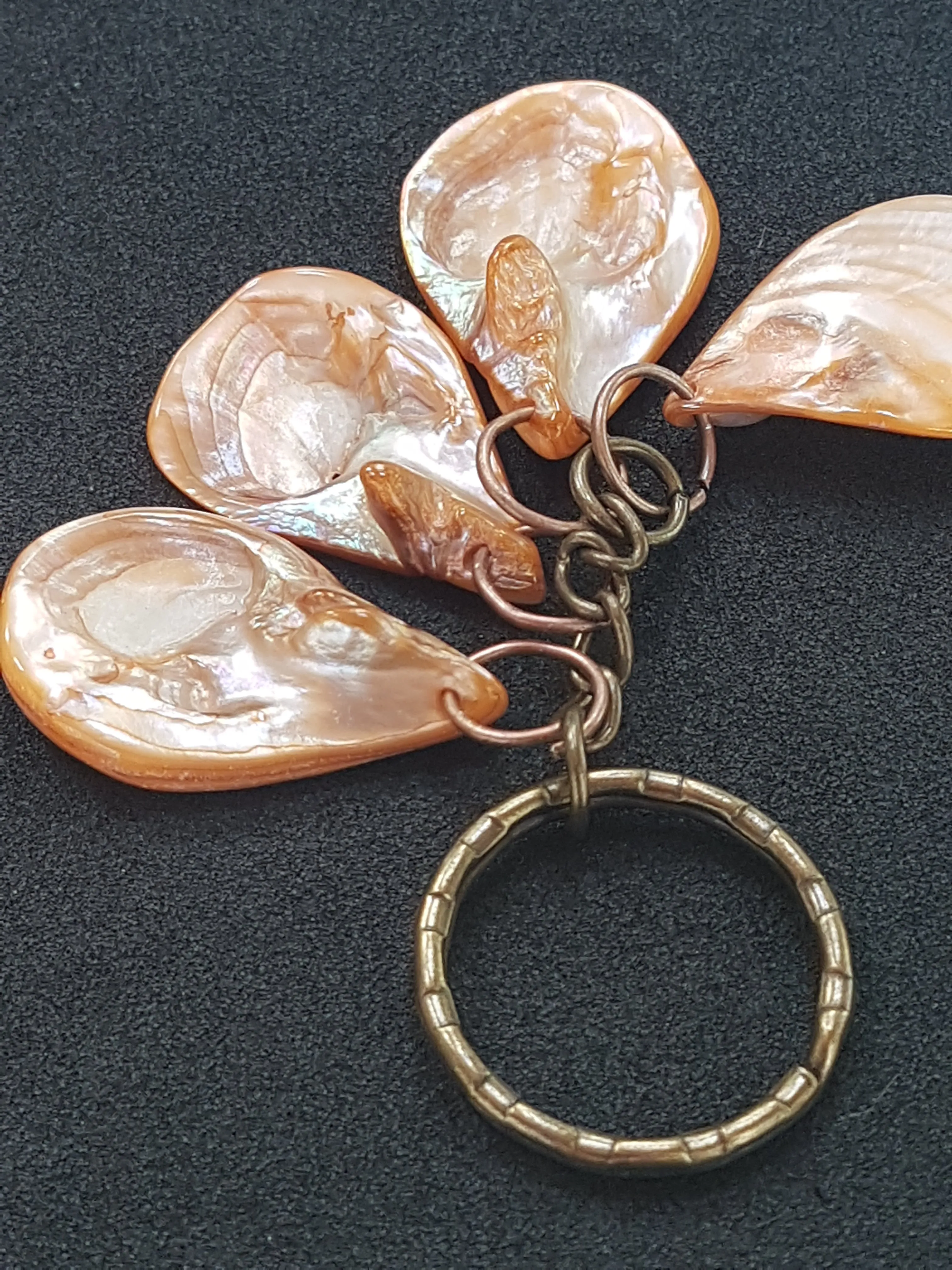 Apricot Shells Keychain Bag Charm