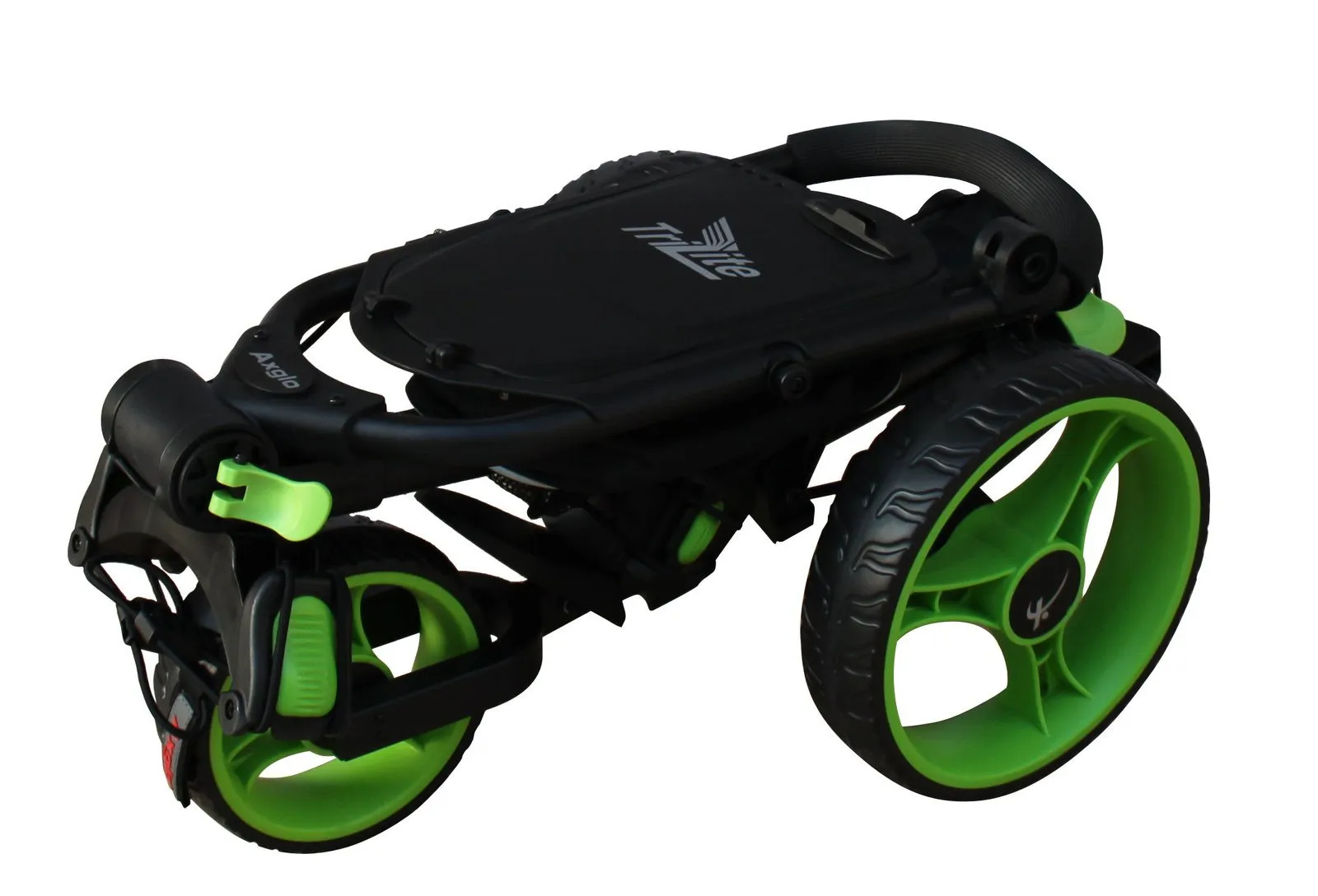 Axglo TriLite 3 Wheel Golf Trolley | Black/Green