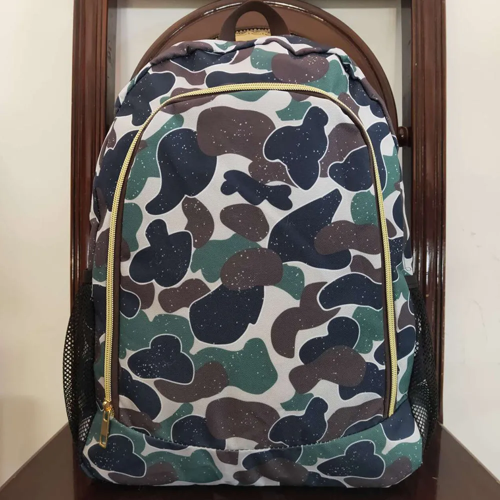 Baby Kids Backpacks Green Camo Print Back Bags Backpacks BA0162