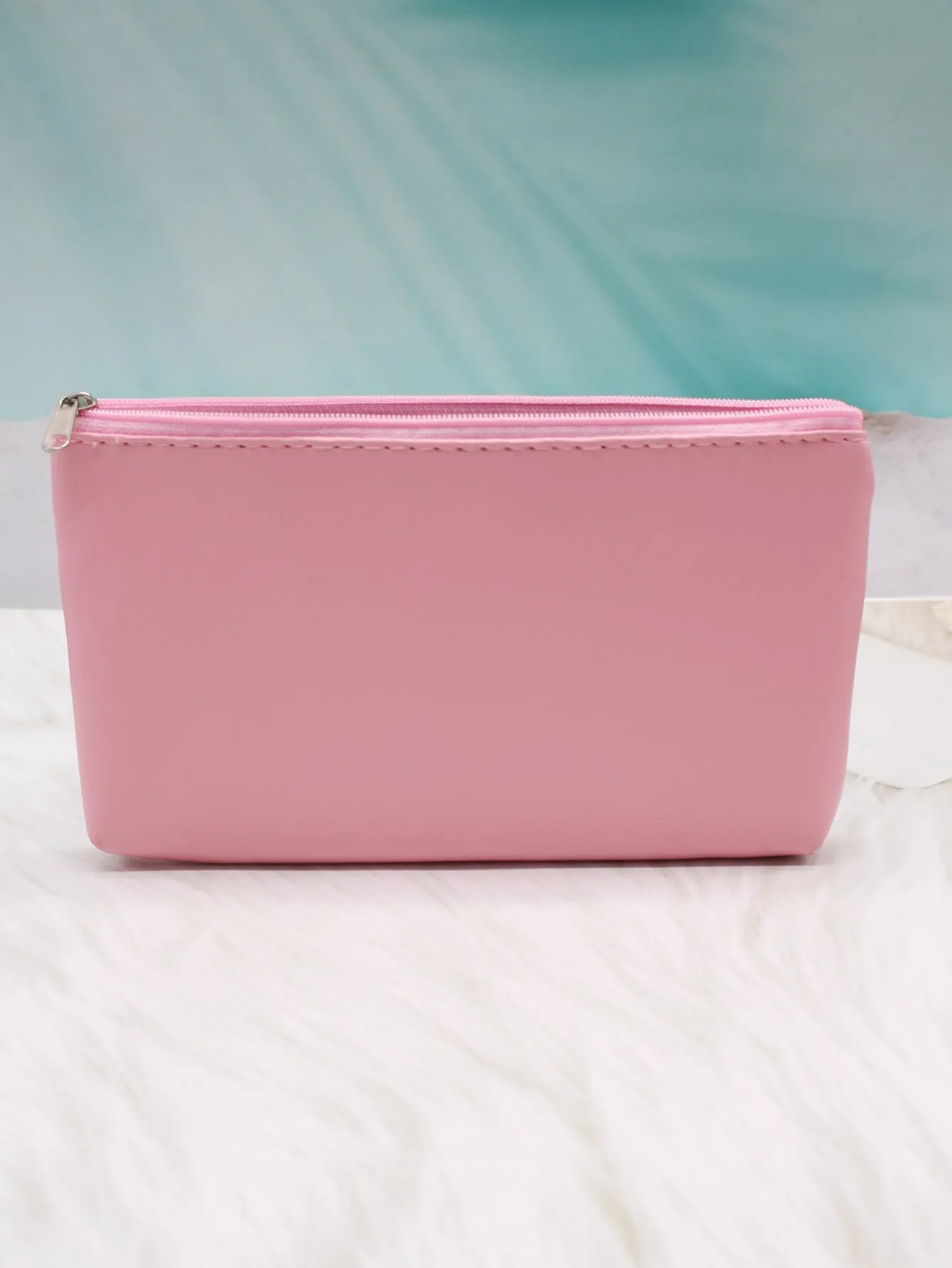 Baby Pink Makeup Bag Cosmetic Organizer Toiletries Bag Makeup Organizer Zip