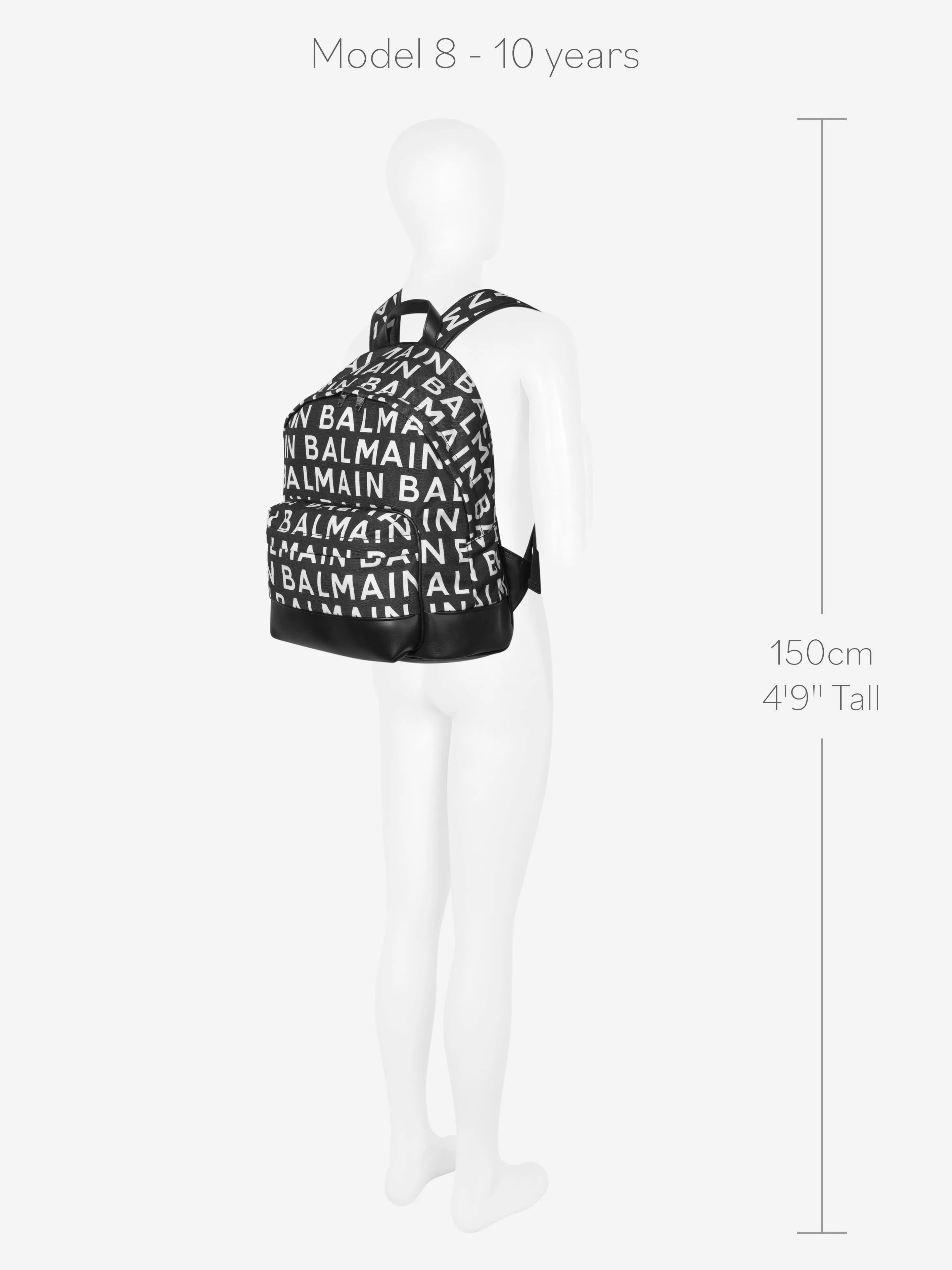 Balmain Kids Logo Backpack (H:39.5cm)