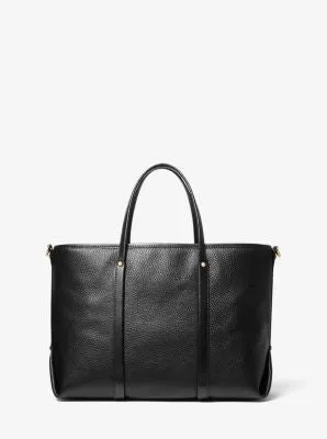 Beck Medium Pebbled Leather Tote Bag