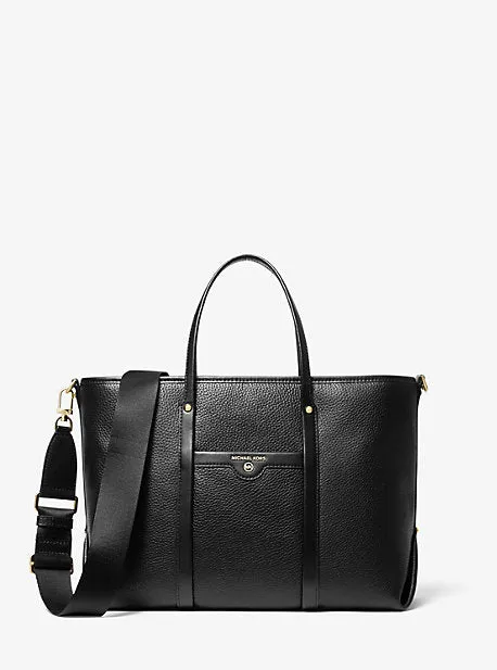 Beck Medium Pebbled Leather Tote Bag