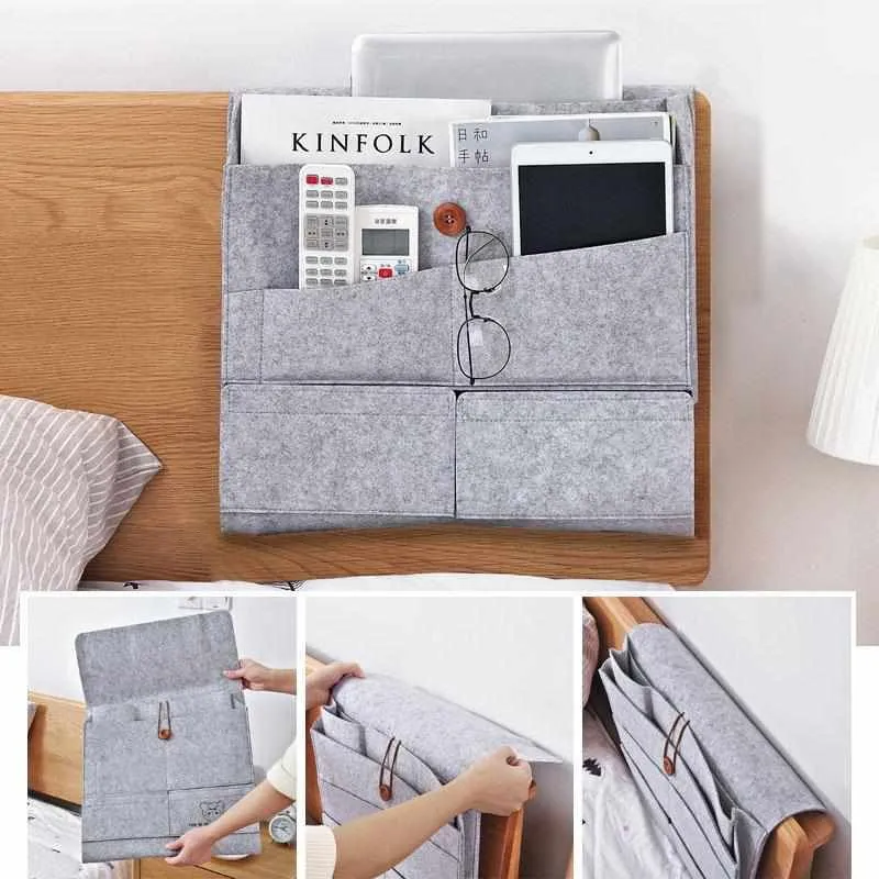 Bedside Felt Storage Bag Organizer