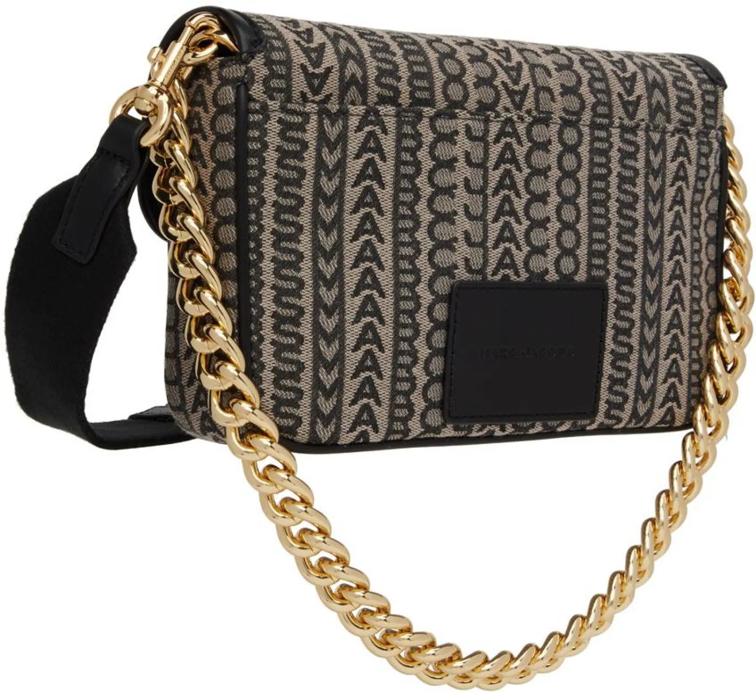 Beige & Black 'The Monogram J Marc' Shoulder Bag