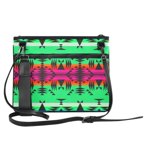 Between the Mountains Deep Lake Slim Clutch Bag