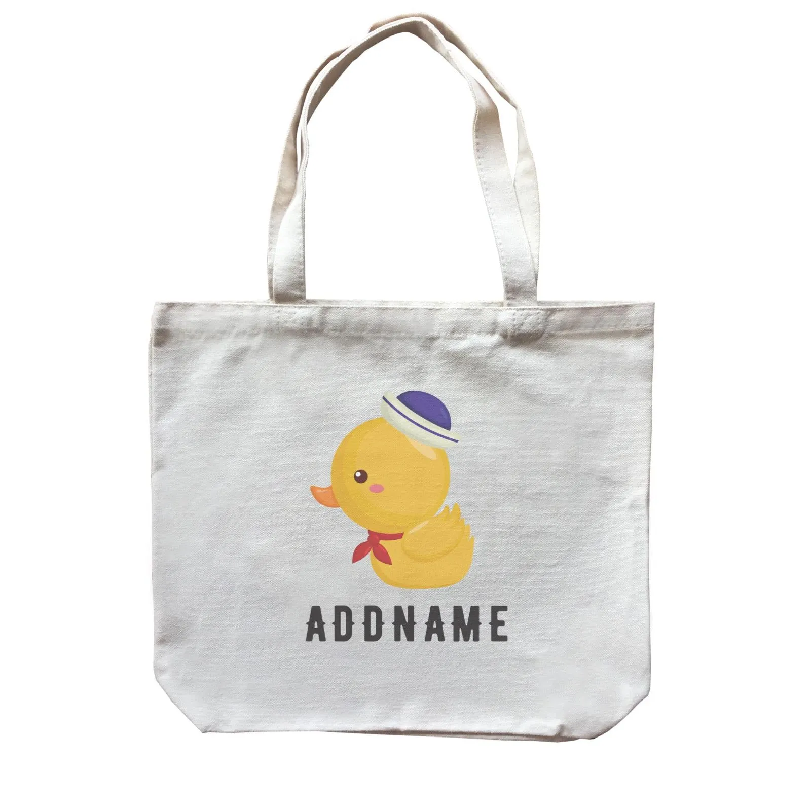 Birthday Sailor Baby Duck Addname Canvas Bag