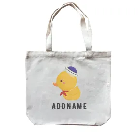 Birthday Sailor Baby Duck Addname Canvas Bag