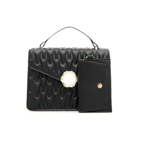 Black Formal Shoulder Bag P35452