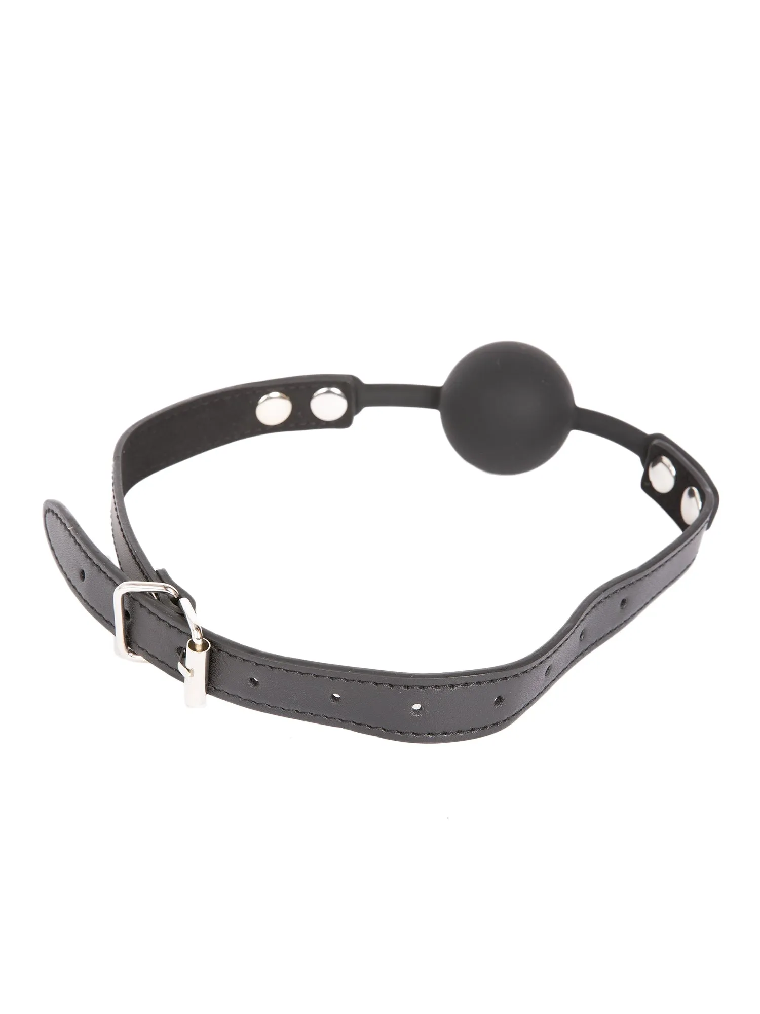 Black Silicone Ball Gag