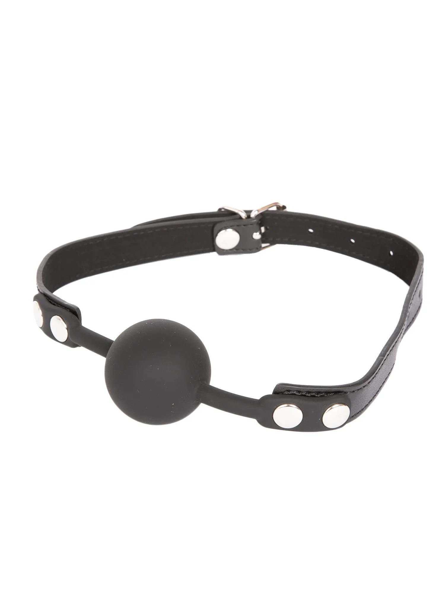 Black Silicone Ball Gag