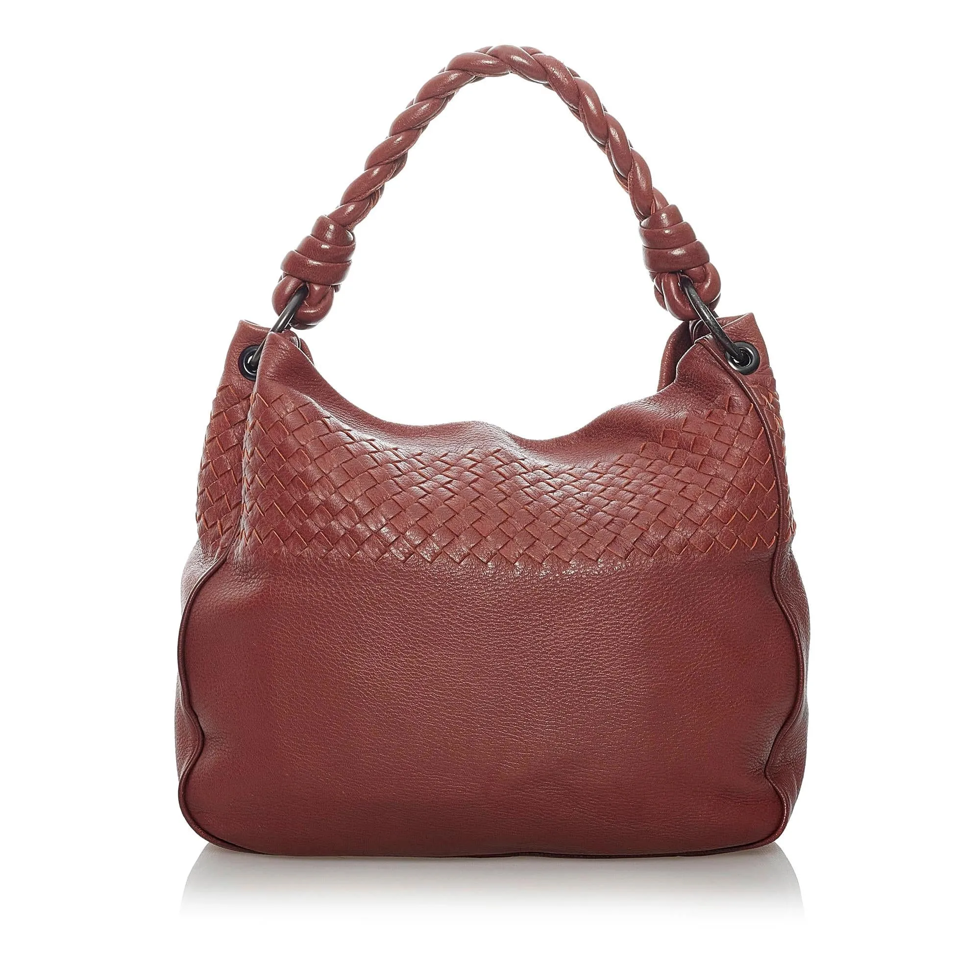 Bottega Veneta Intrecciato Leather Shoulder Bag (SHG-29867)