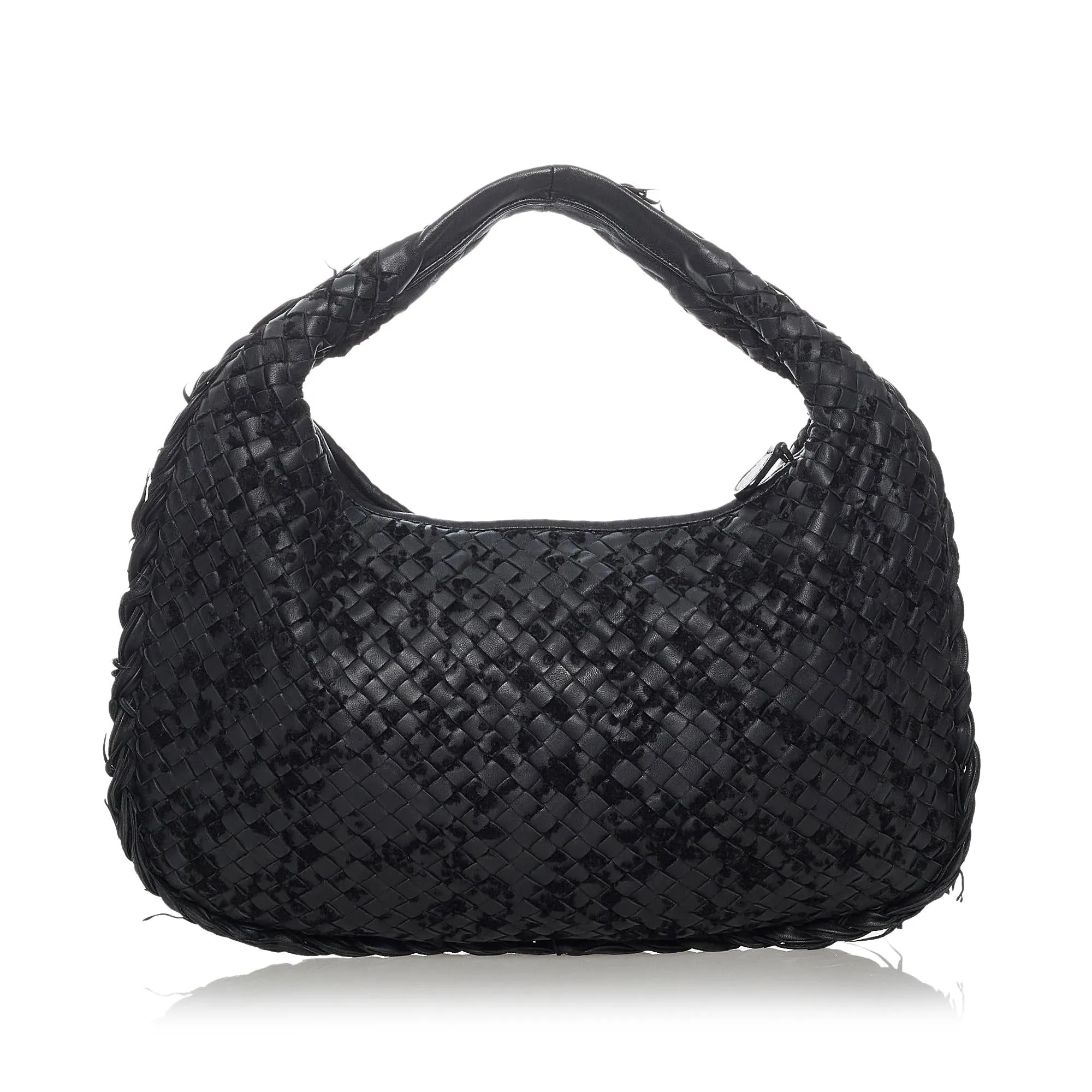 Bottega Veneta Intrecciato Velvet Speckled Hobo Bag (SHG-29700)