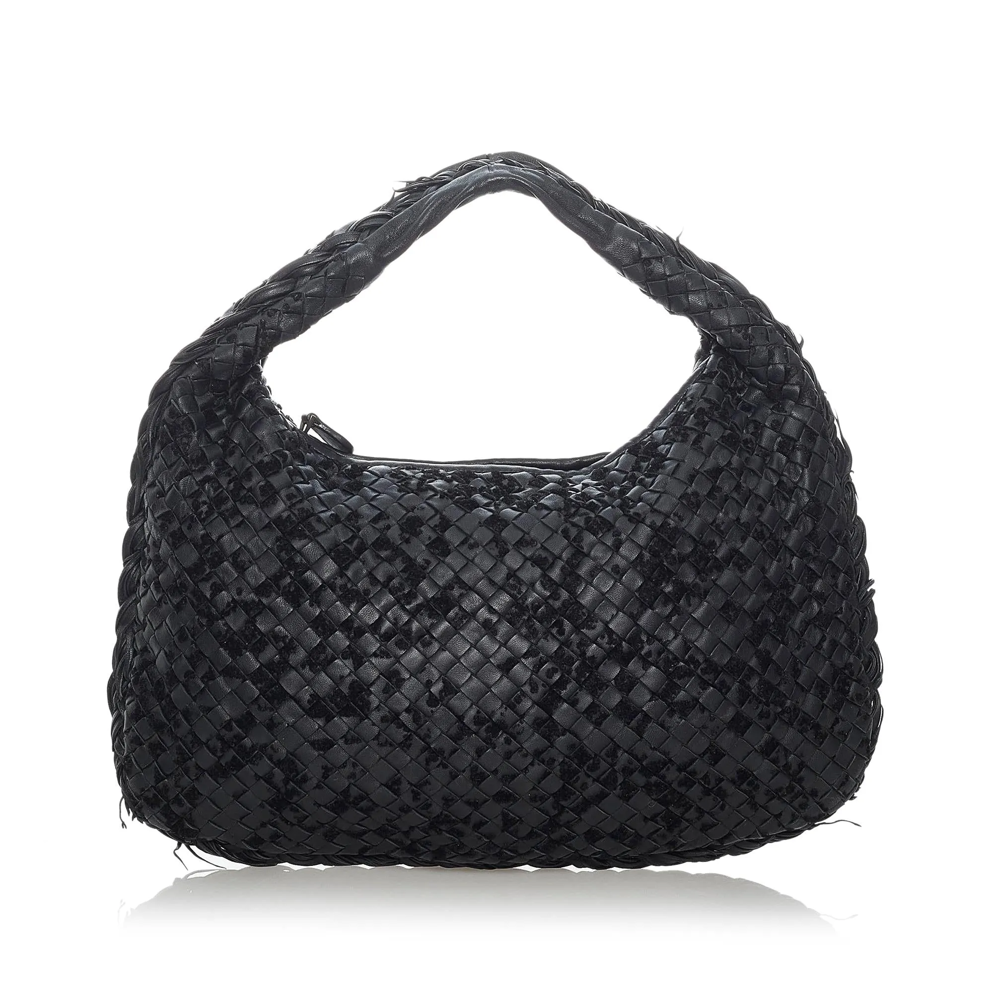 Bottega Veneta Intrecciato Velvet Speckled Hobo Bag (SHG-29700)