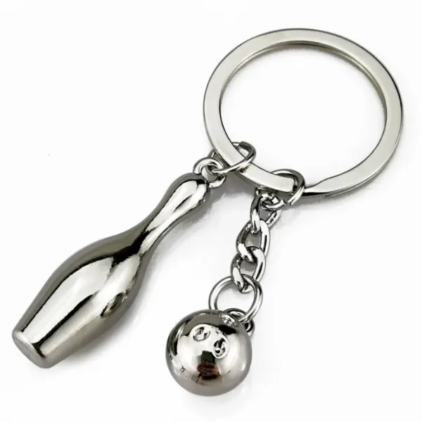 Bowling Ball & Pin Keychain