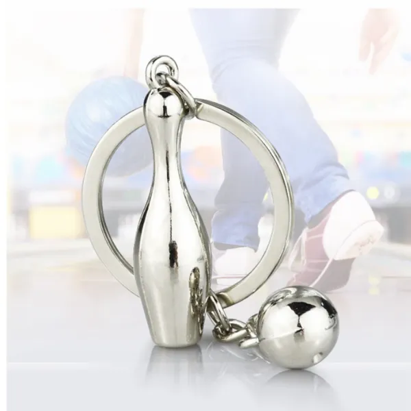 Bowling Ball & Pin Keychain