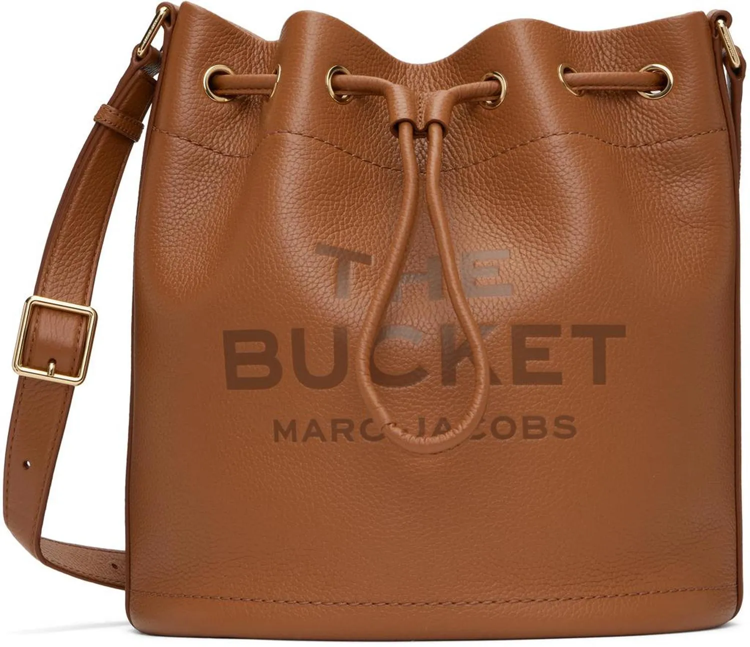 Brown 'The Leather Large Bucket' Bag