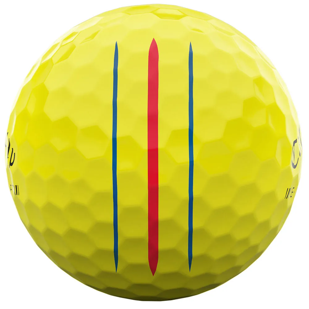 Callaway ERC Soft Triple Track Golf Balls  - Yellow - 12 Pack