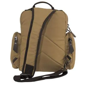 Canvas & Leather Vintage Sling Backpack