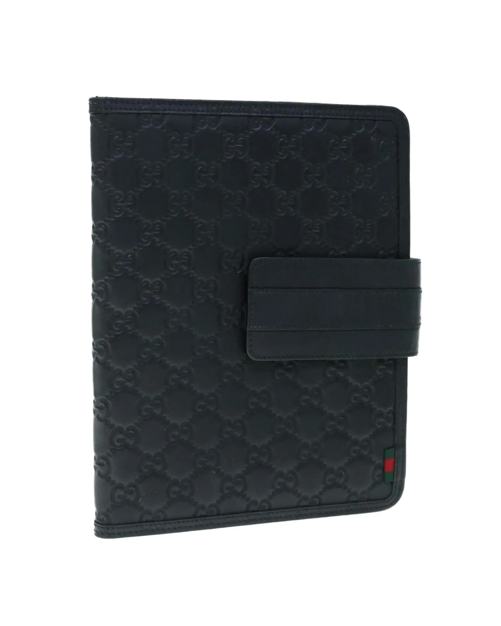 Canvas iPad Case with Web Pattern and Red Detailing - Authentic Italian Luxury