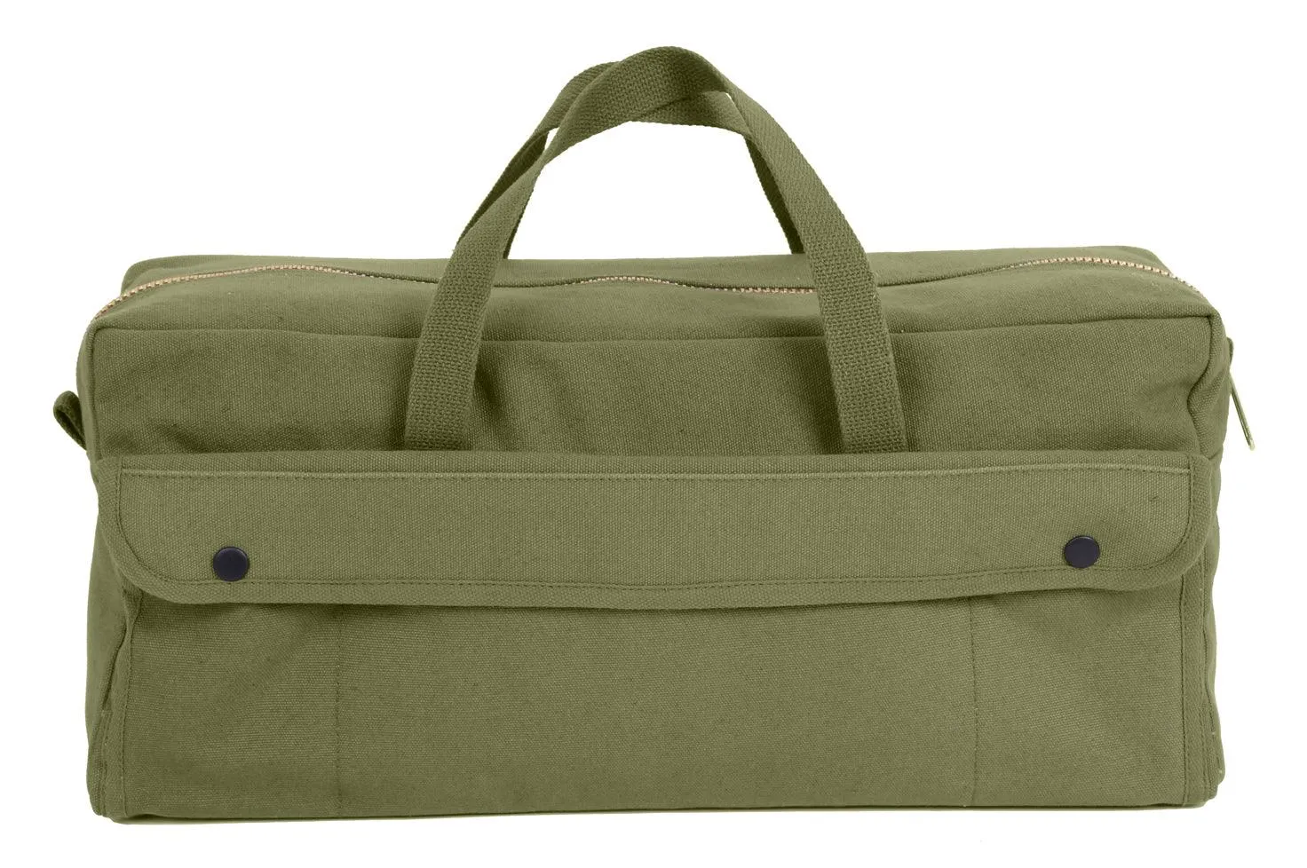 Canvas Jumbo Tool Bag With Brass Zipper