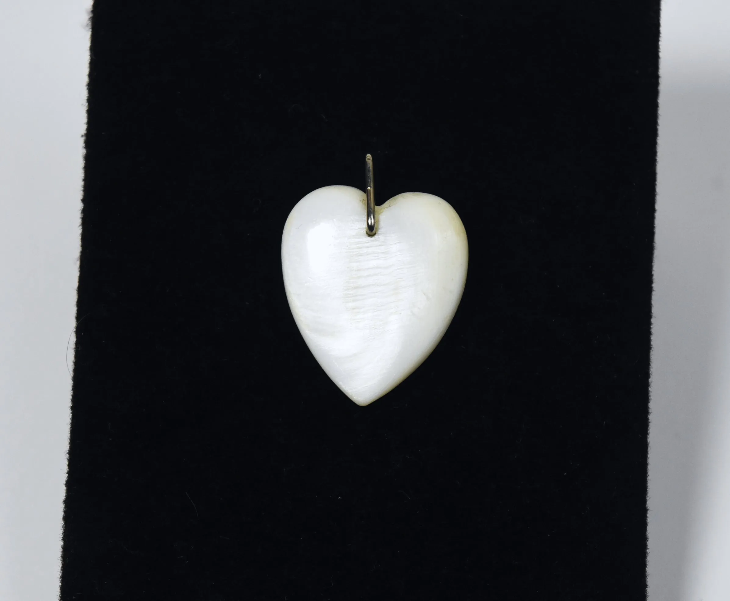 Carved Shell Heart Pendant