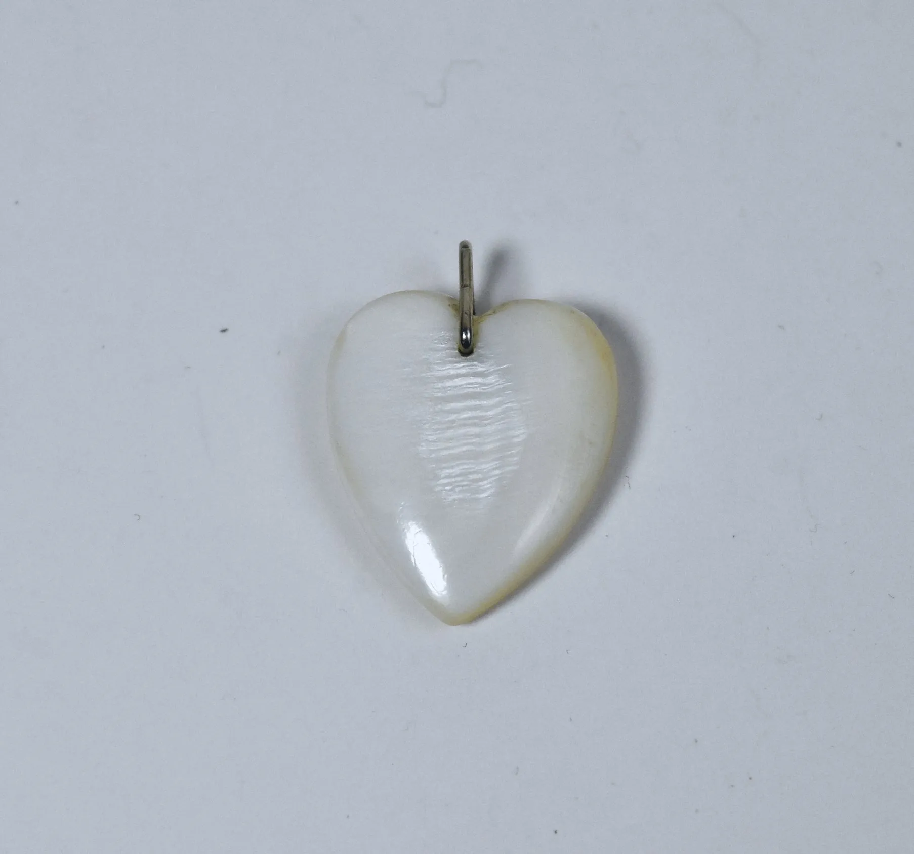 Carved Shell Heart Pendant