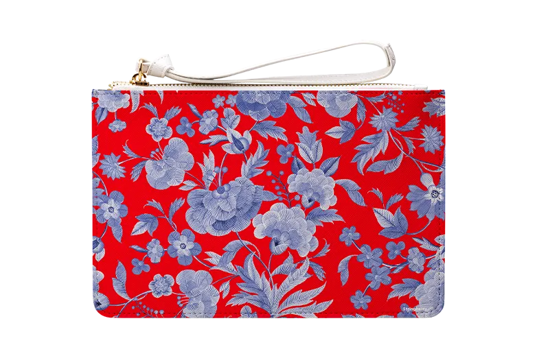 Chartwell Gardens Red Clutch Bag