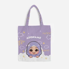 Chibi Me Series Full Print Canvas Bag - Malay Female