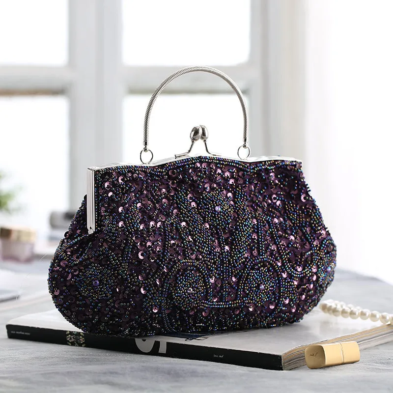 Chic and Timeless Beaded Evening Bag