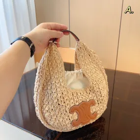 CL114 Raffia Hobo Bag / 11.8x2x11.8inch