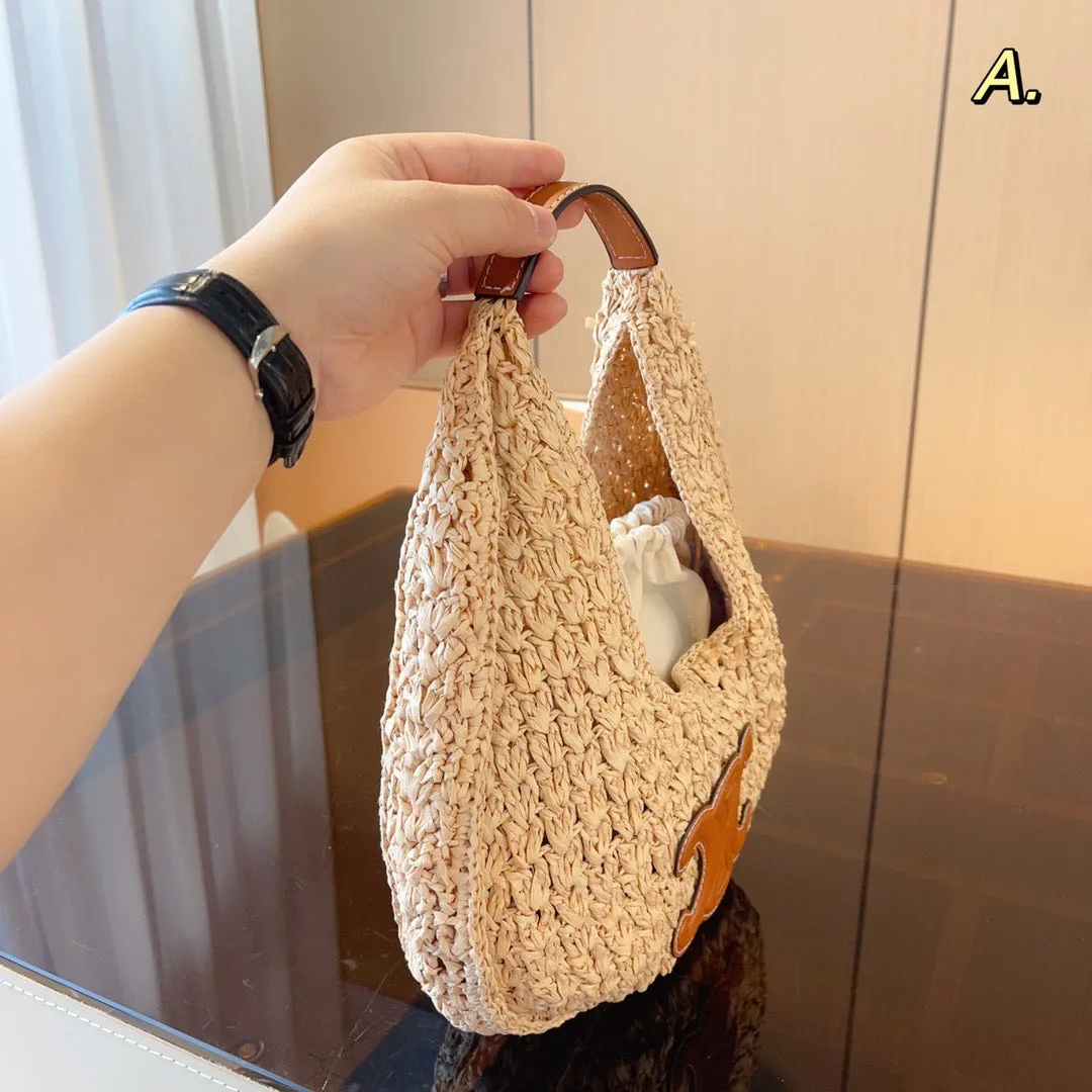 CL114 Raffia Hobo Bag / 11.8x2x11.8inch