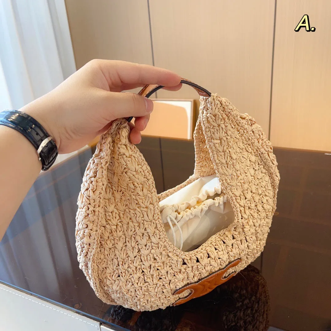 CL114 Raffia Hobo Bag / 11.8x2x11.8inch