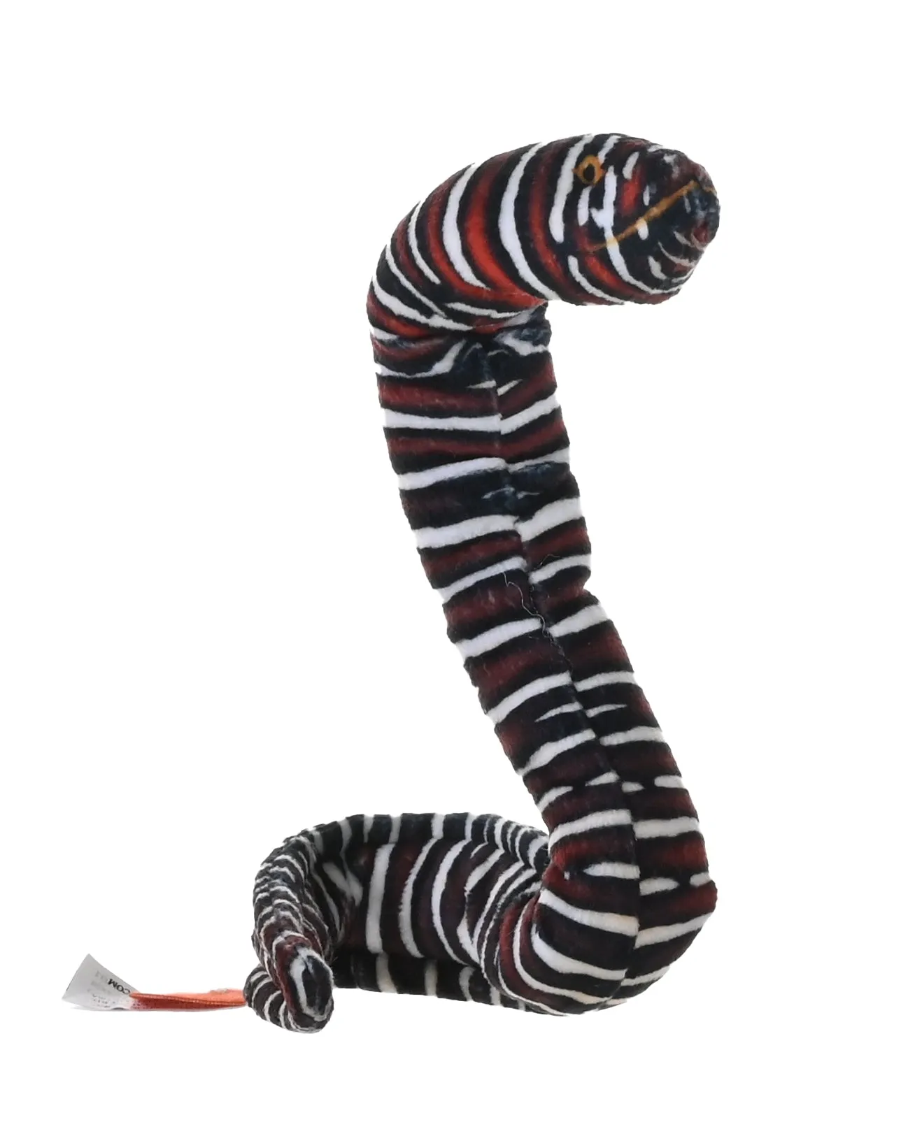 Coilkins Zebra Moray Eel Stuffed Animal - 12"