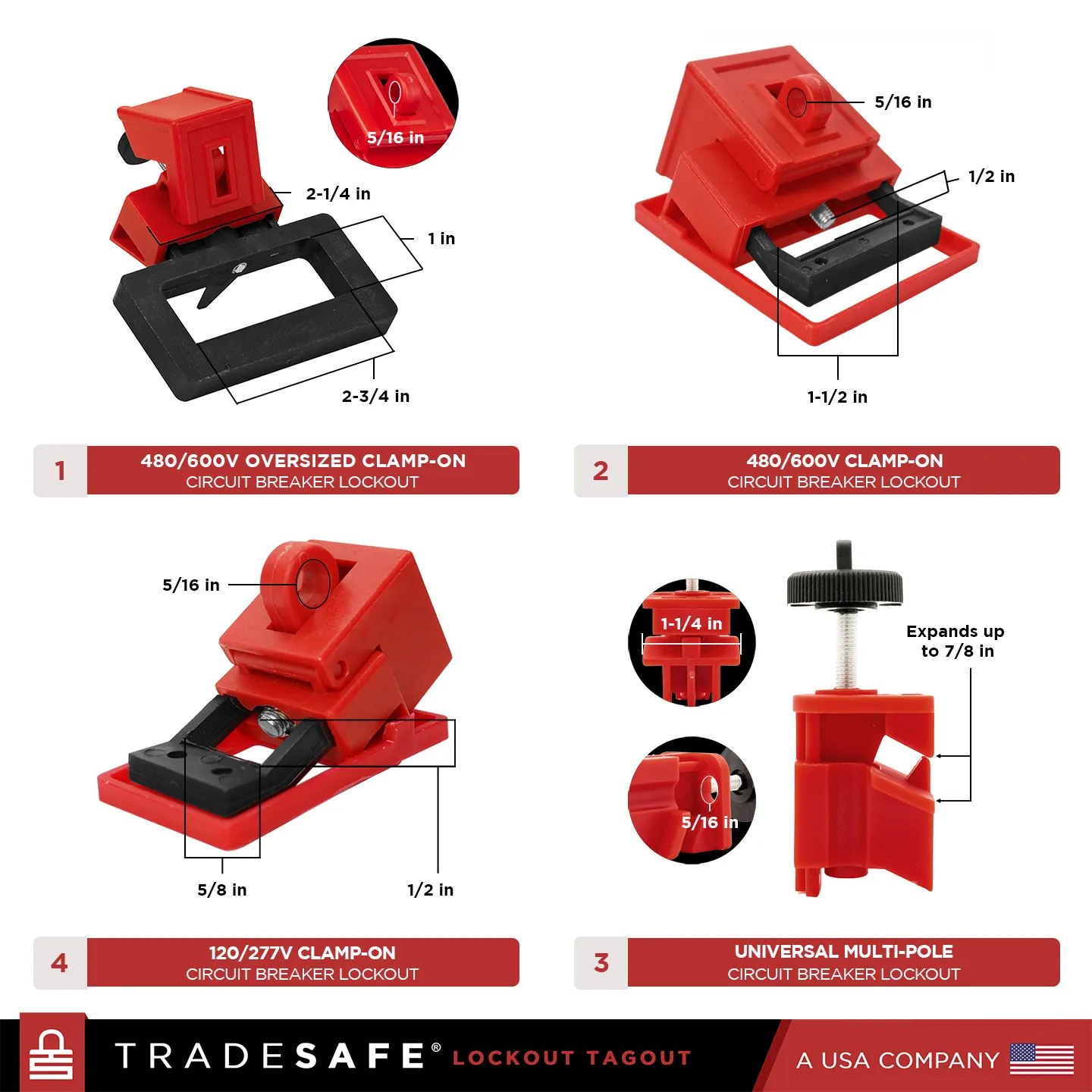 Complete Electrical Lockout Tagout Kit - 90 LOTO Devices