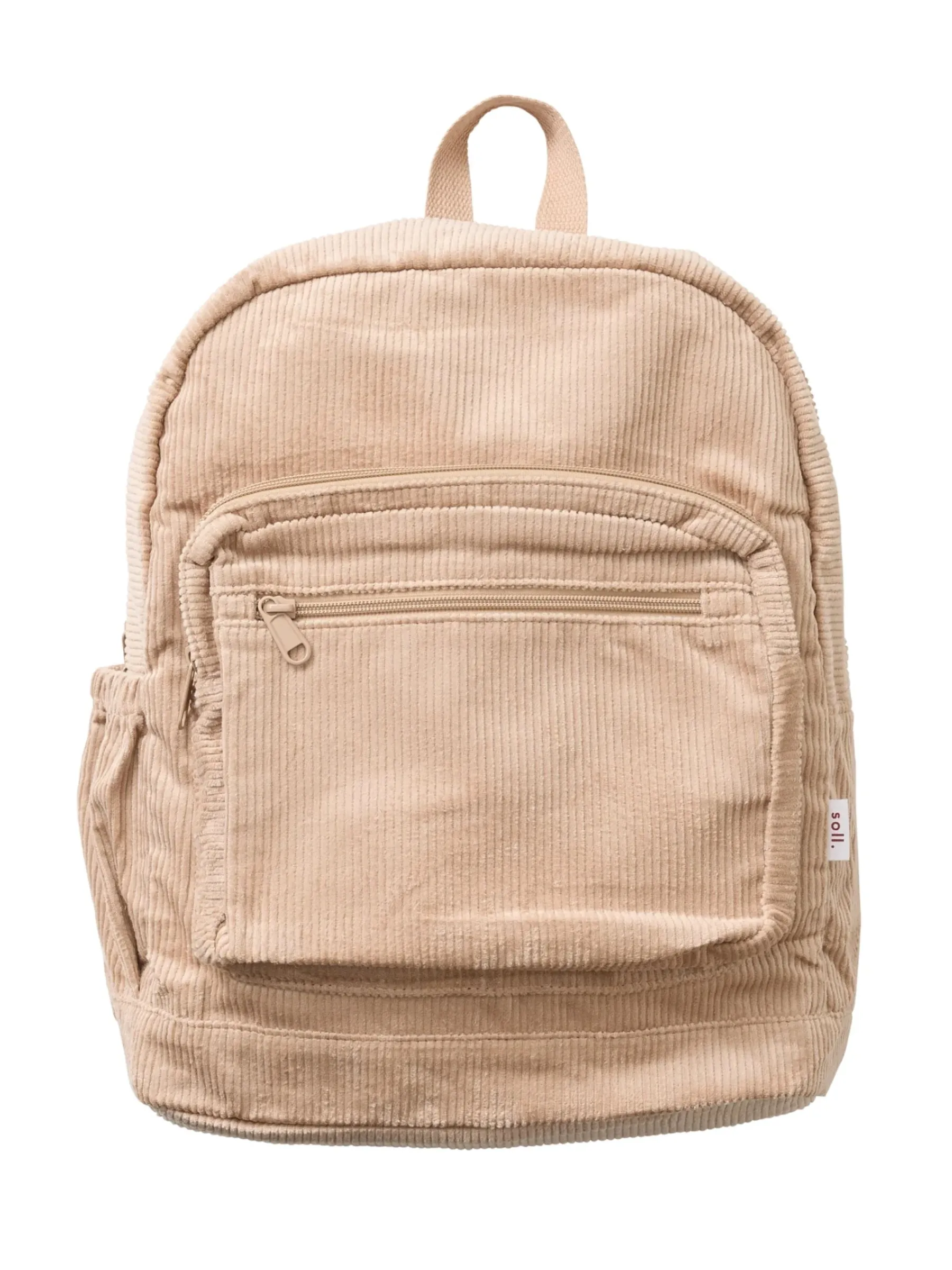 Corduroy Backpack - Camel